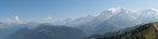 Panorama of The Mont Blanc