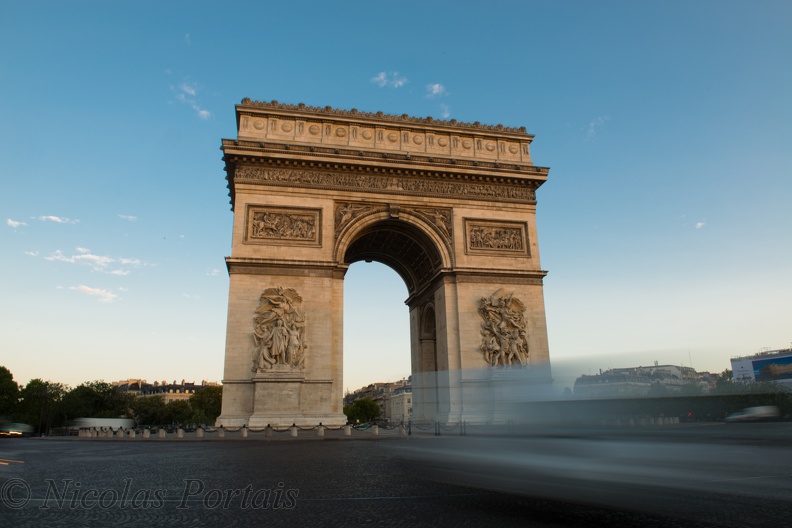 Arc de Triomphe (pose longue)
